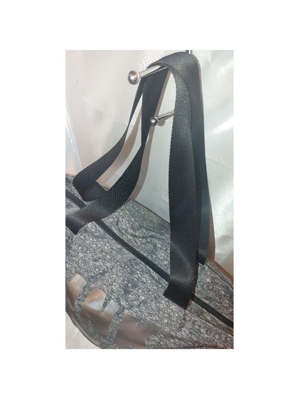 PINK Classic Nylon Stormy Heather Grey Tote - Picture 6 of 9